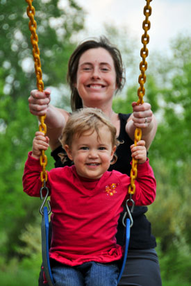 nanny at park